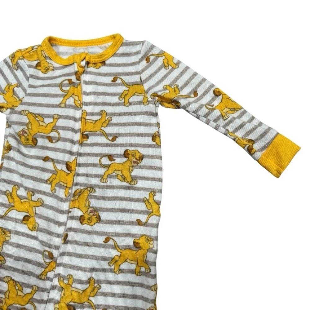 Disney Baby Lion King Simba Sleeper Size 3 Months Soft Footsie Pajamas